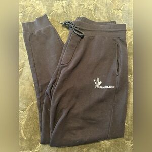 Moncler Black Sweatpants with Logo